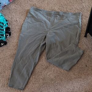 Plus Size Gray Stretch Pants